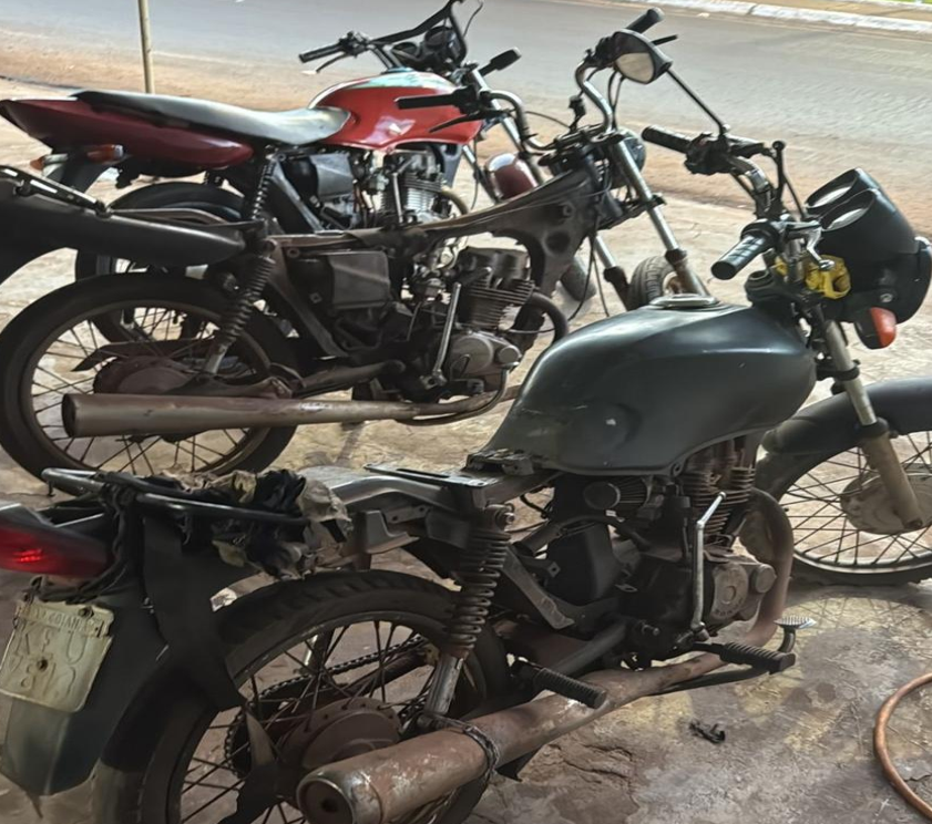 Pol�cia Civil apreende motocicletas com sinais de adultera��o em Ribeir�o Cascalheira
