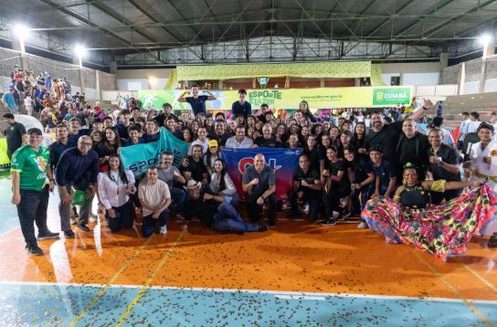 Com clima competitivo, Jogos Estudantis 2025 s�o abertos em Cuiab�