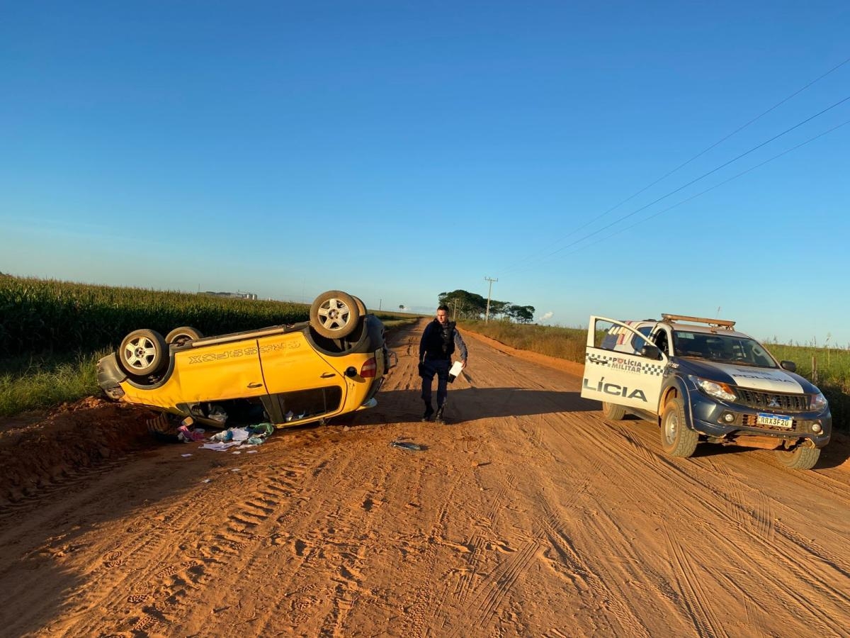 Duplo homic�dio em fazenda no Mato Grosso: suspeito � preso ap�s capotar ve�culo roubado