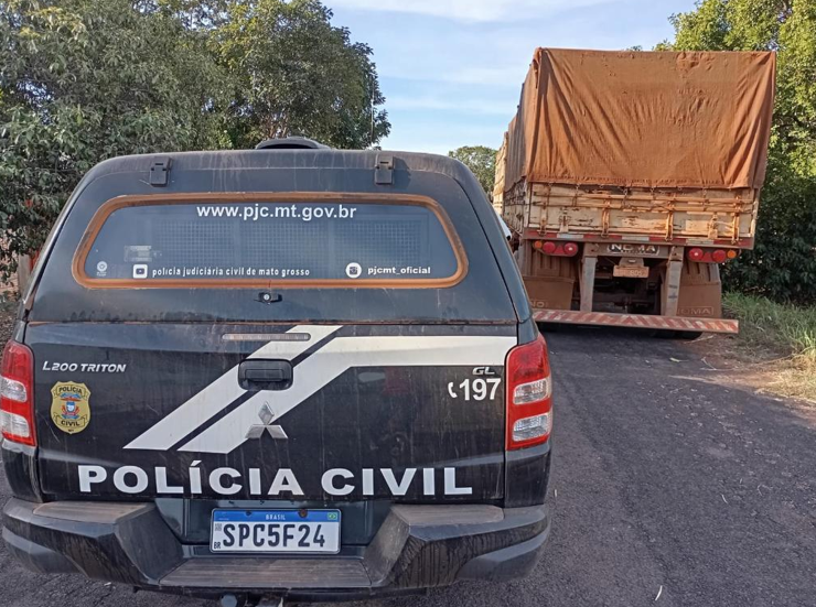 Pol�cia Civil recupera dois semirreboques e pneus de v�timas de estelionato em Nova Xavantina