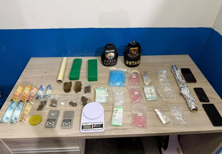 Rotam prende casal de faccionados por tr�fico de drogas em Lucas do Rio Verde