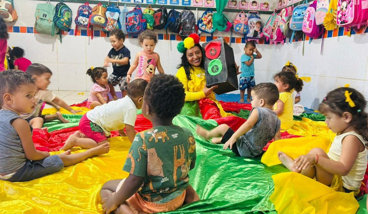 Detran leva informaes de forma ldica para crianas de unidade escolar em Cuiab