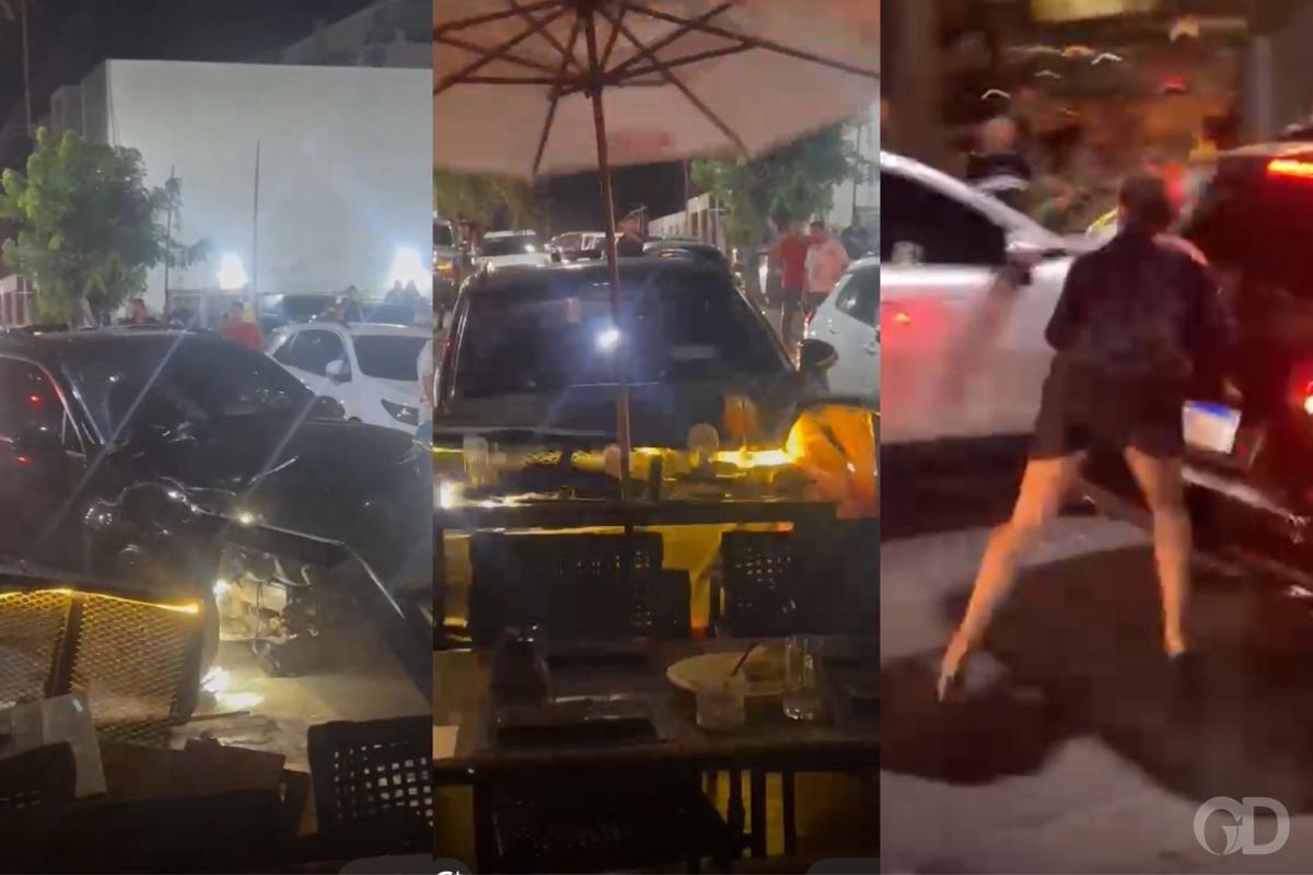Empres�rio com hist�rico de viol�ncia causa nova confus�o e tenta atropelar clientes em restaurante de Cuiab�