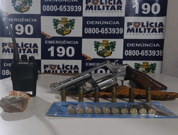 Homem � preso por porte ilegal de arma de fogo em Vila Bela da Sant�ssima Trindade