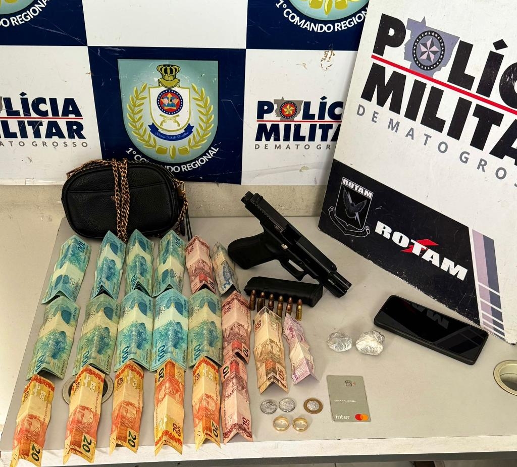 Homem com tr�s mandados de pris�o em aberto � preso pela Rotam em Cuiab�