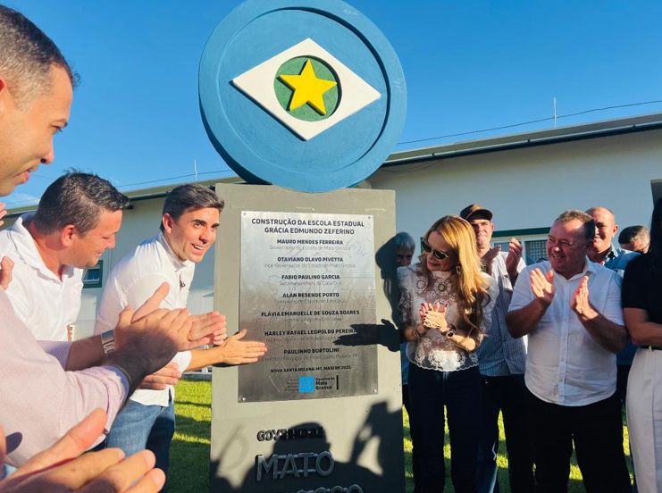 Inaugurao da Escola Estadual Grcia Edmundo Zeferino marca novo captulo na educao de Nova Santa Helena