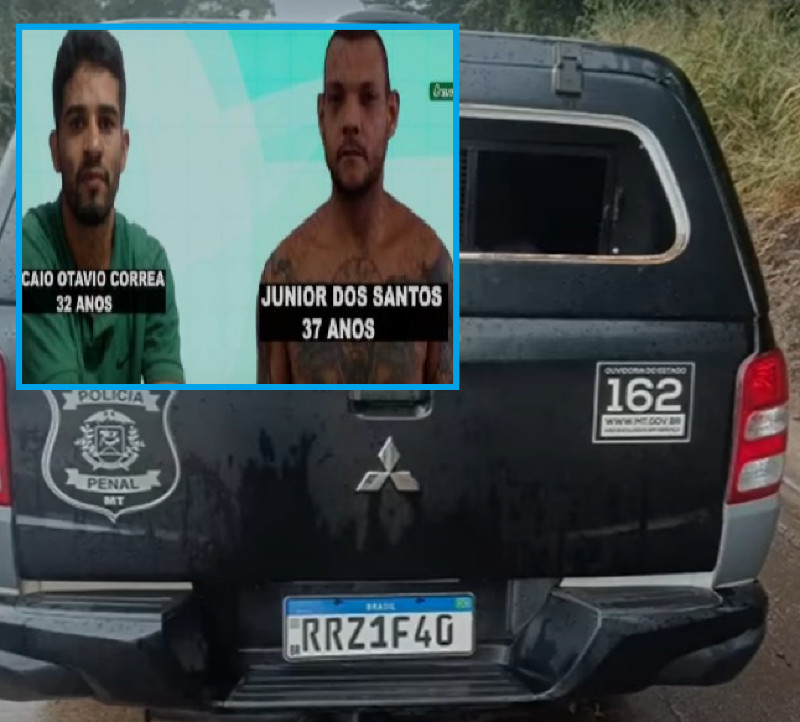 Criminosos de alta periculosidade fogem de viatura durante transfer�ncia em Mato Grosso