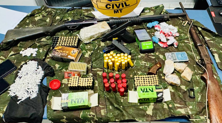 Pol�cia Civil desmantela ponto de tr�fico, prostitui��o e esconderijo de armas de fac��o