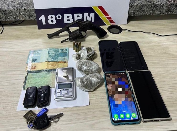 PM prende quatro homens por tr�fico de drogas e porte ilegal de arma em Pontes e Lacerda