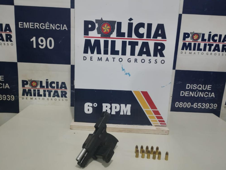 Homem � preso com pistola e 11 muni��es em C�ceres