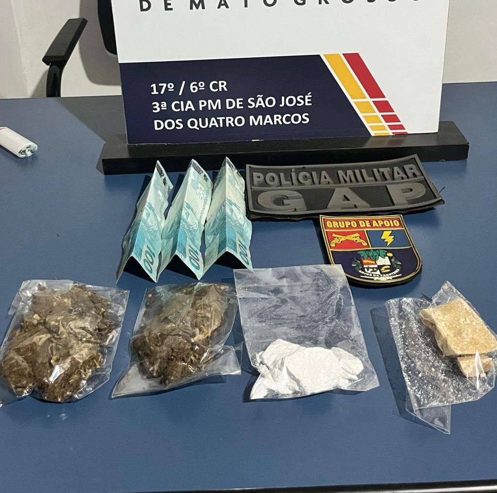 Tr�s adolescentes faccionados s�o apreendidos por tr�fico de drogas pela PM