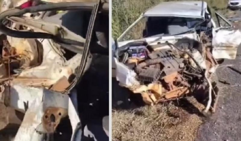 Casal morre em coliso entre carro e caminho na MT-351; duas crianas sobrevivem