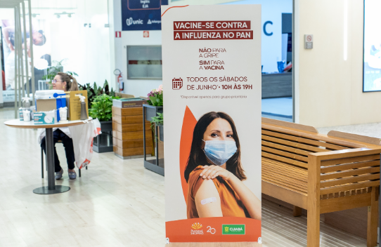 Campanha de vacina��o contra Influenza mobiliza shoppings de Cuiab� e atrai grande p�blico