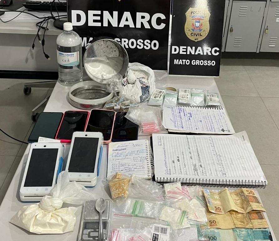 Pol�cia Civil prende casal que comercializava coca�na batizada em casa no centro de Cuiab�