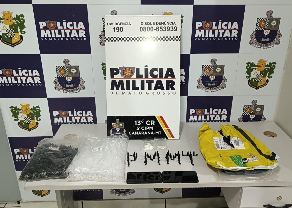Pol�cia Militar prende casal de faccionados por tr�fico de drogas em Canarana