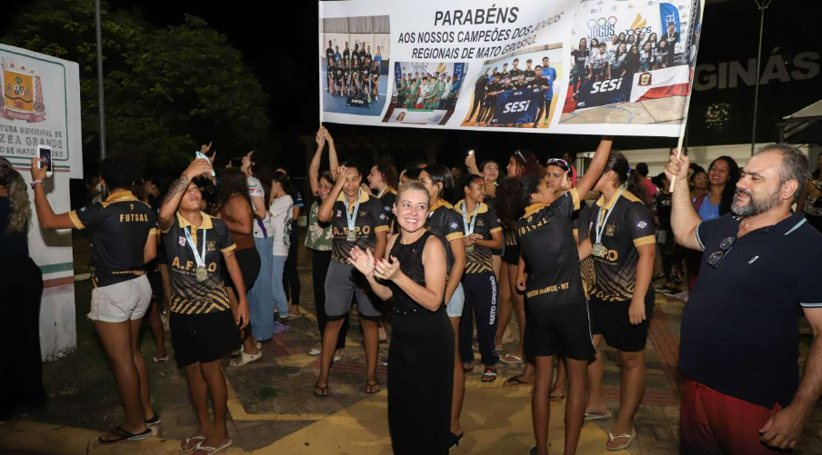 Vrzea Grande recepciona vencedores dos Jogos Estudantis e Escolares
