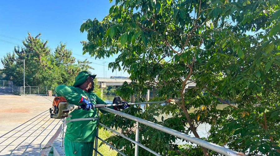 Prefeitura investe na recuperao e ampliao da Orla da Alameda em Vrzea Grande