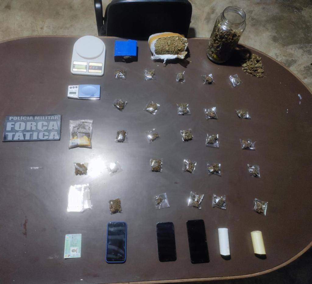 For�a T�tica prende dois faccionados por tr�fico de drogas em Pocon�