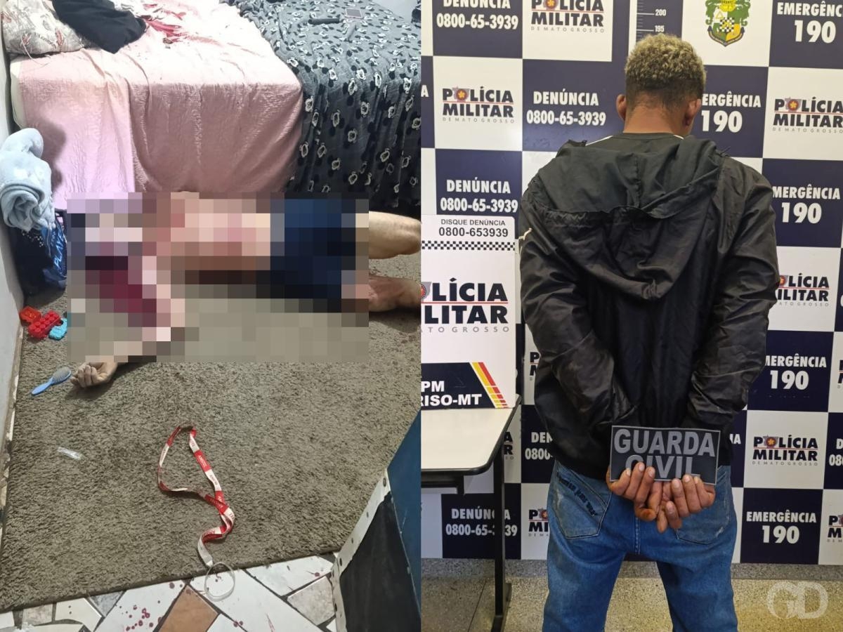 Homem � morto a facadas por namorado virtual da companheira em Lucas do Rio Verde