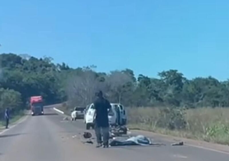 Motociclista morre ap�s colis�o frontal na MT-430, em Confresa