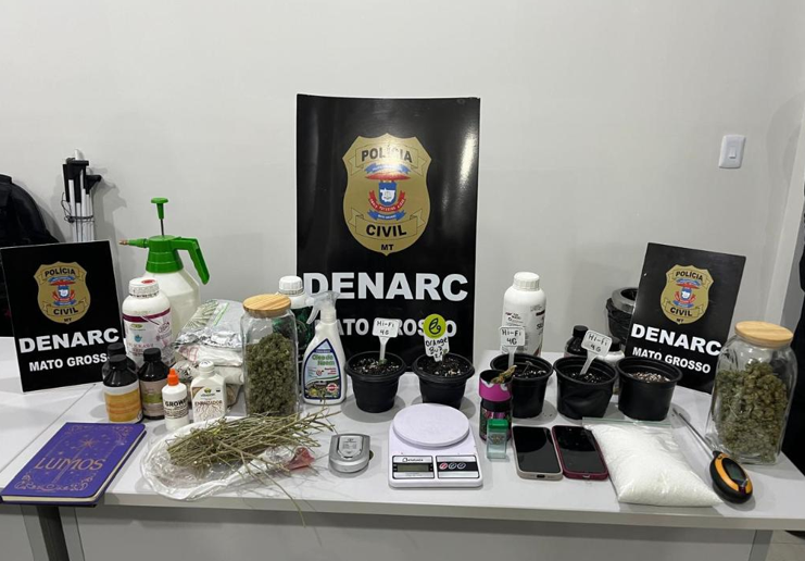 Pol�cia Civil deflagra opera��o em combate ao tr�fico de drogas com alvos em tr�s munic�pios de Mato Grosso