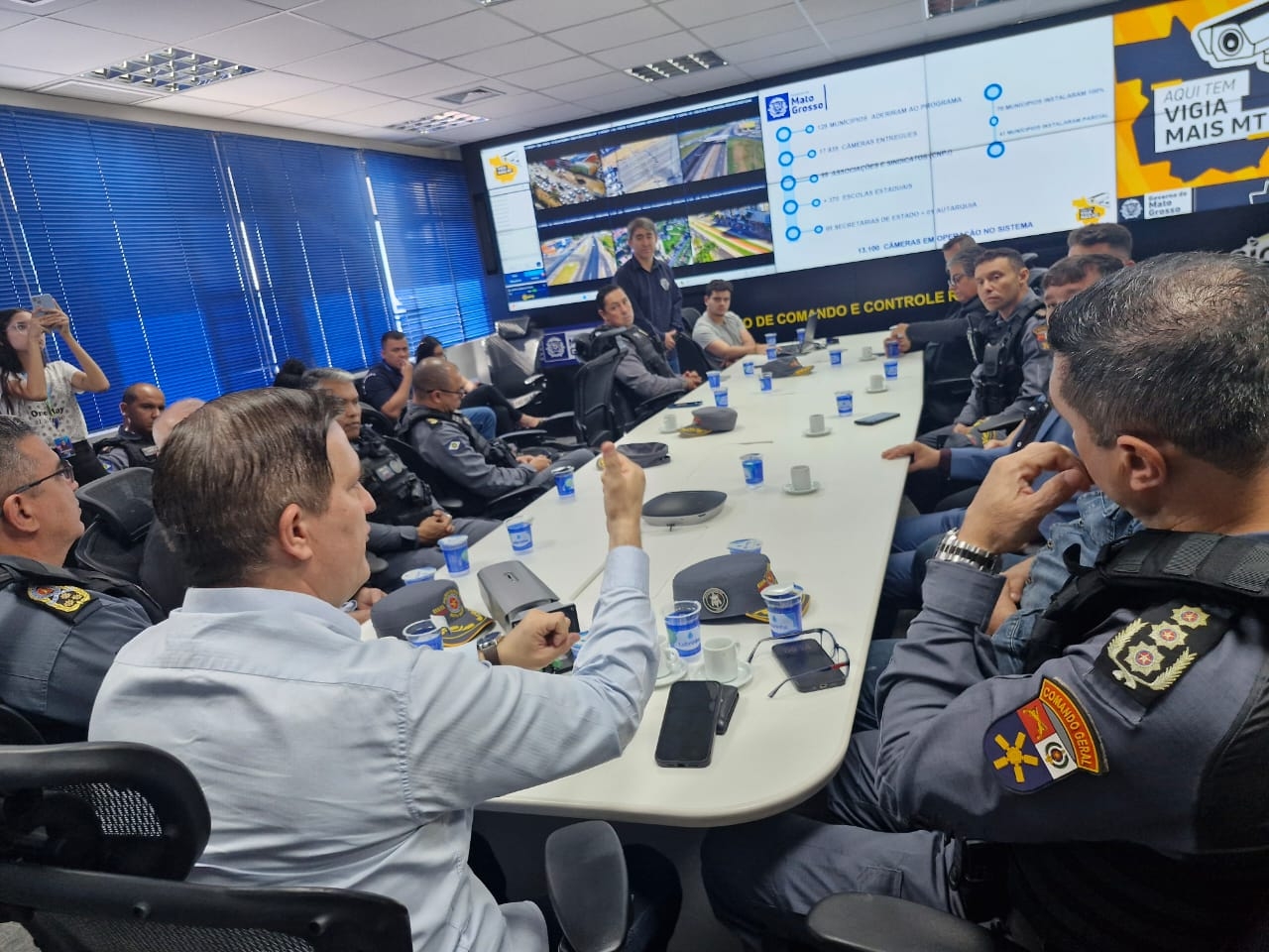 Sesp e PM apresentam a empres�rios a��es de refor�o ao policiamento nas �reas centrais