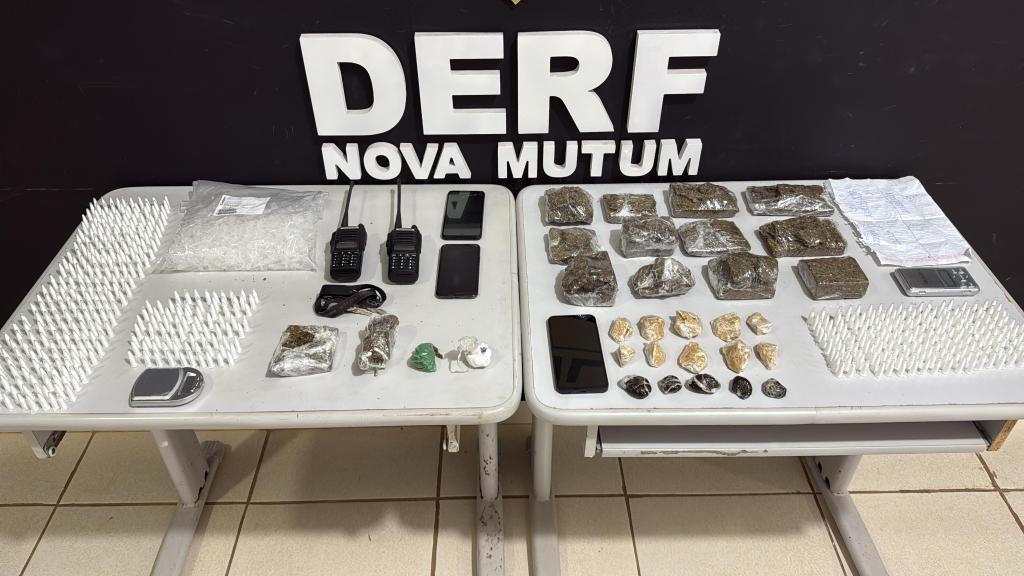 Pol�cia Civil prende traficantes envolvidos com a distribui��o de entorpecentes em Nova Mutum e regi�o