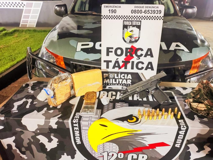 Faccionados s�o presos com pistola e maconha pela PM em Pontes e Lacerda