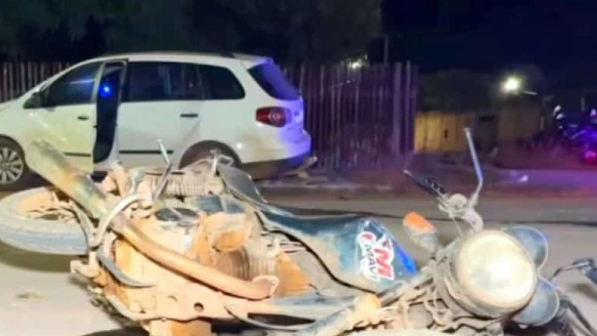 Motociclista morre aps coliso com carro em cruzamento no bairro Altos da Glria, em Sinop