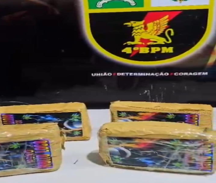 Pol�cia Militar apreende tabletes de maconha em ch�cara de V�rzea Grande