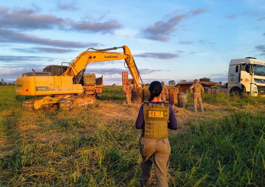 Sema aplica R$ 400 mil em multas por extra��o ilegal de min�rios no norte de MT