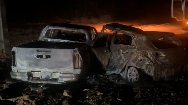 Trag�dia na MT-322: colis�o entre carros termina com dois mortos carbonizados