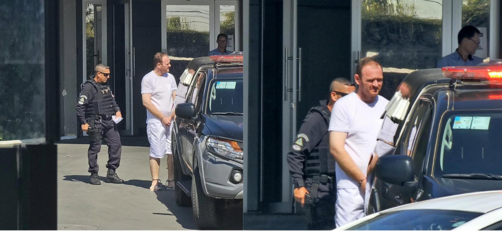 Homem que matou a esposa e esfaqueou filha de 7 anos � transferido para pres�dio em Sorriso