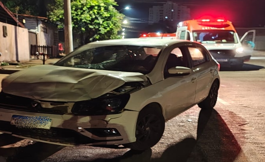 Coliso entre moto e carro na contramo deixa me e filha gravemente feridas em Rondonpolis